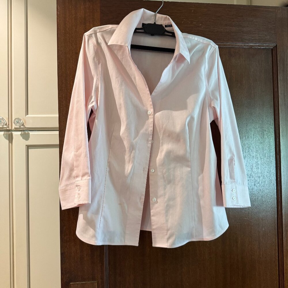 Jones New York pale pink button down